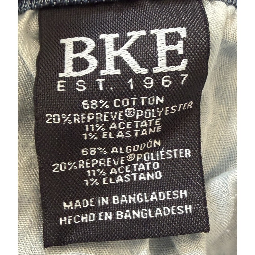 BKE Jake Straight Leg Men's Jeans Sz 34x32 Blue Med Wash Stretch Denim Buckle - Picture 4 of 10